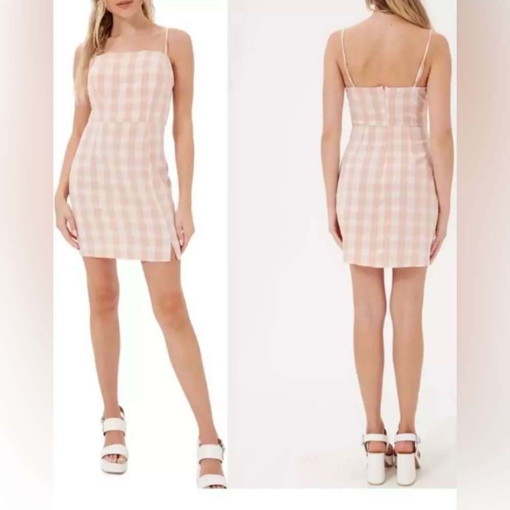 BP/Nordstrom Sz L Mini Gingham Dress